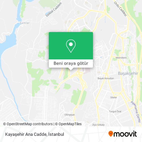 Kayaşehir Ana Cadde harita