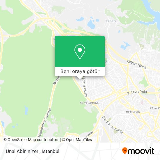 Ünal Abinin Yeri harita