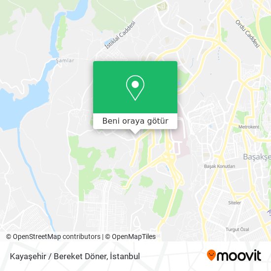 Kayaşehir / Bereket Döner harita