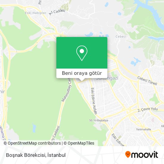 Boşnak Börekcisi harita