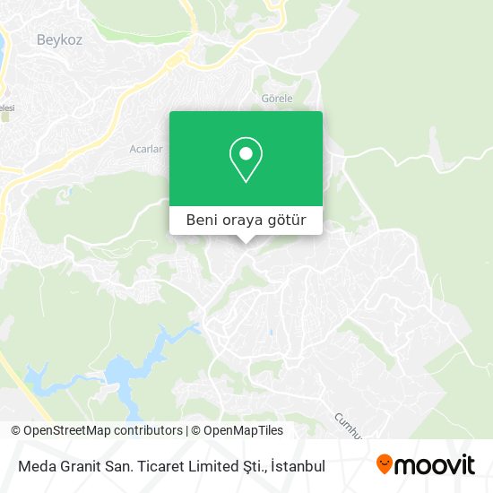 Meda Granit San. Ticaret Limited Şti. harita