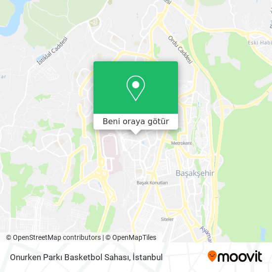 Onurken Parkı Basketbol Sahası harita