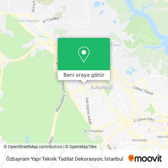 Özbayram Yapi Teknik Tadilat Dekorasyon harita