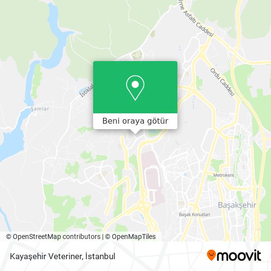 Kayaşehir Veteriner harita