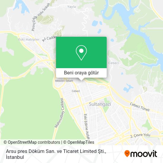Arsu pres Döküm San. ve Ticaret Limited Şti. harita