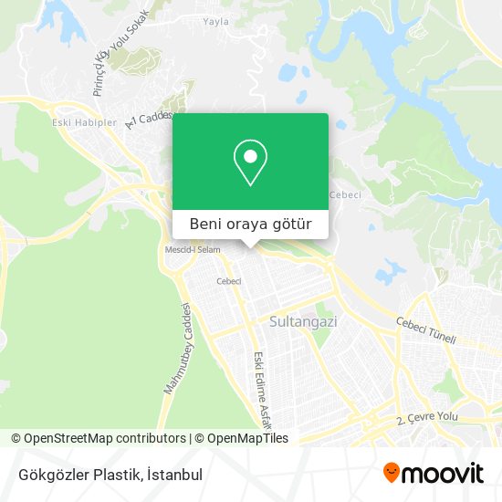 Gökgözler Plastik harita