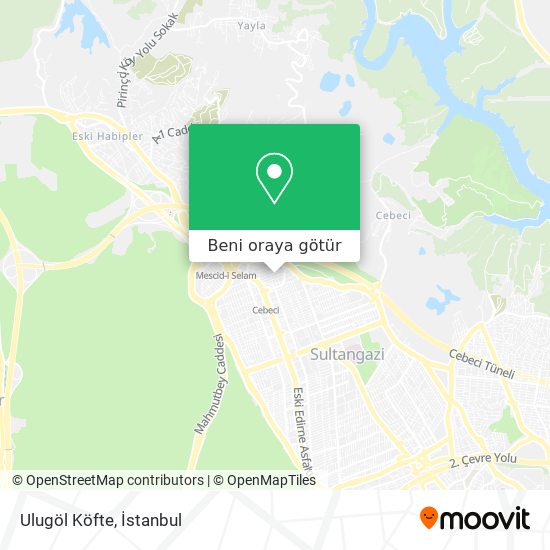 Ulugöl Köfte harita