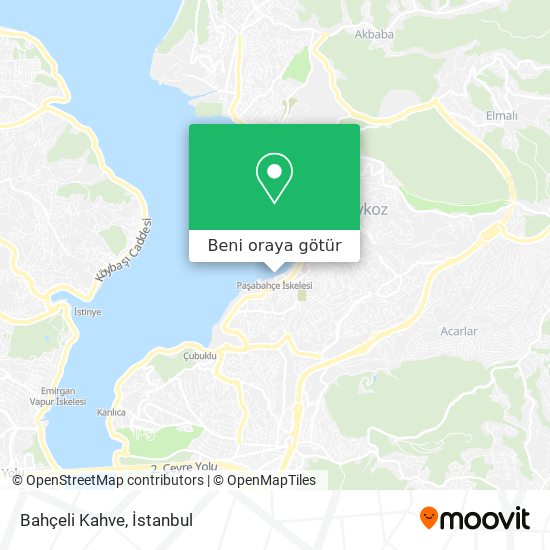 Bahçeli Kahve harita