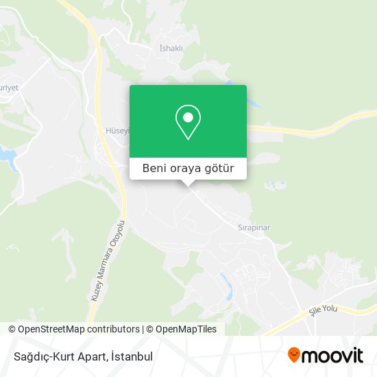 Sağdıç-Kurt Apart harita