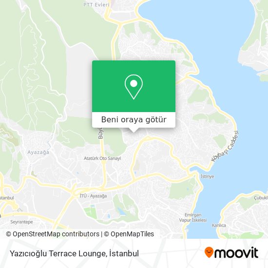Yazıcıoğlu Terrace Lounge harita
