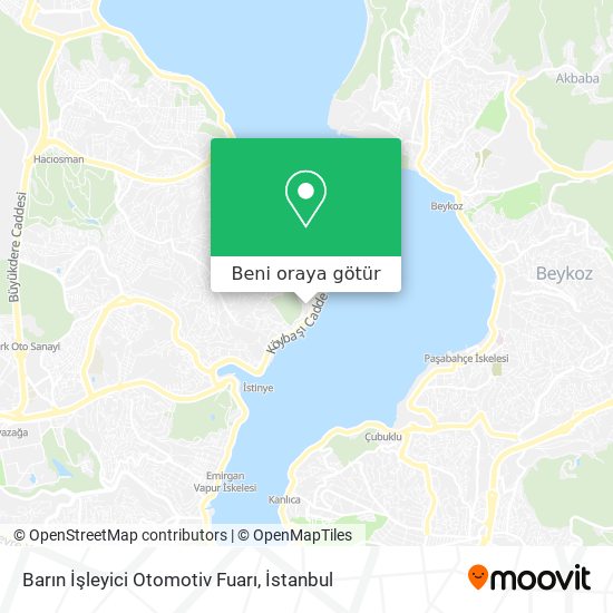 Barın İşleyici Otomotiv Fuarı harita