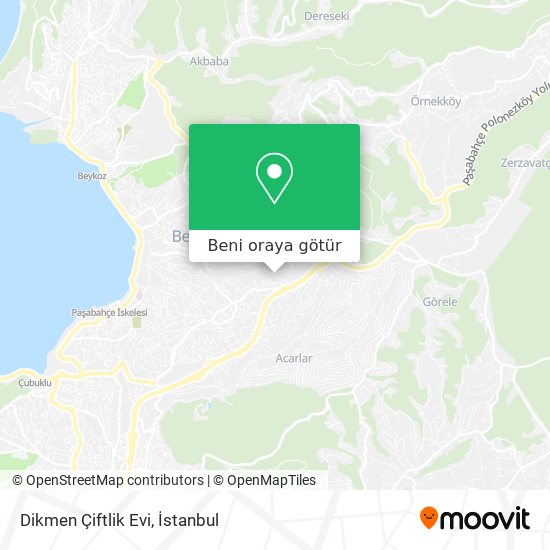 Dikmen Çiftlik Evi harita