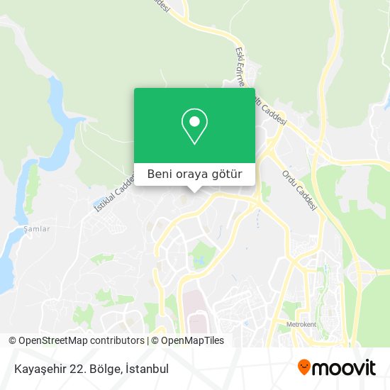 Kayaşehir 22. Bölge harita