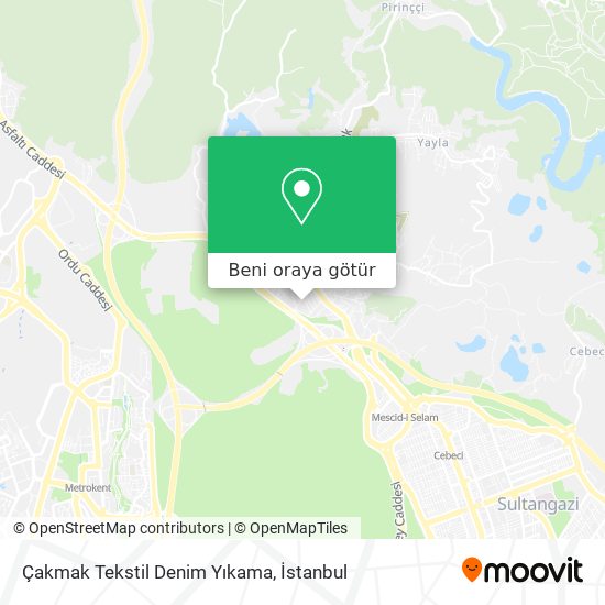 Çakmak Tekstil Denim Yıkama harita