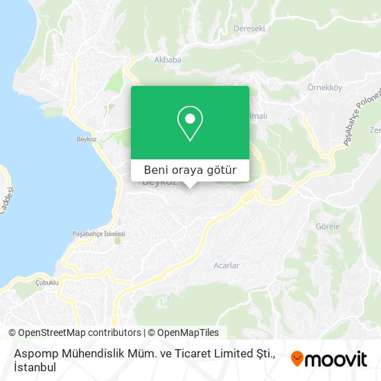 Aspomp Mühendislik Müm. ve Ticaret Limited Şti. harita
