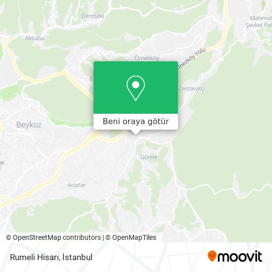 Rumeli Hisarı harita