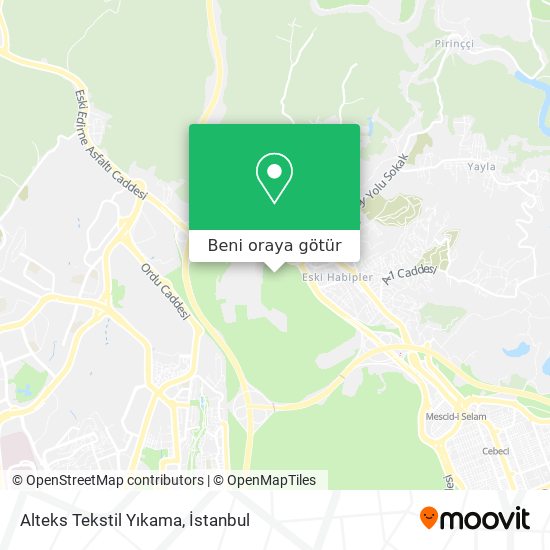 Alteks Tekstil Yıkama harita