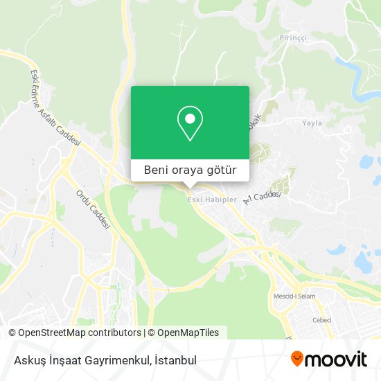 Askuş İnşaat Gayrimenkul harita