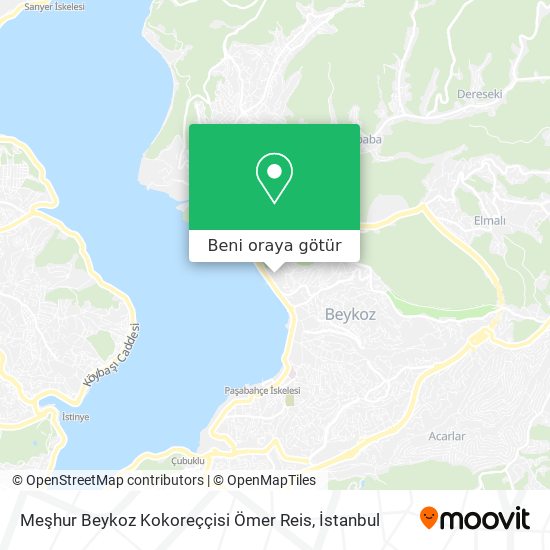 Meşhur Beykoz Kokoreççisi Ömer Reis harita