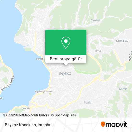 Beykoz Konakları harita