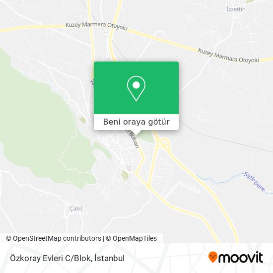 Özkoray Evleri C/Blok harita