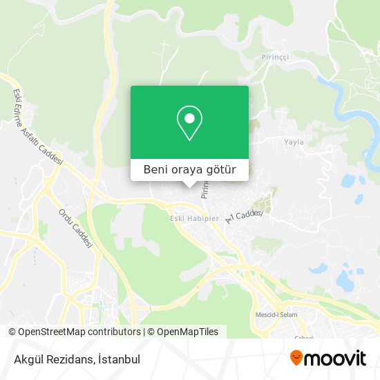 Akgül Rezidans harita