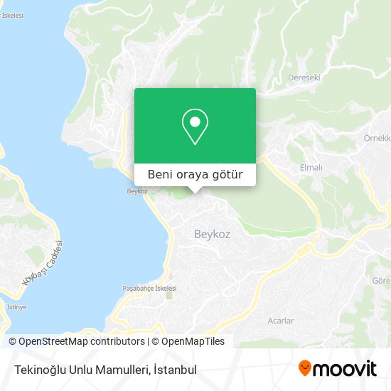 Tekinoğlu Unlu Mamulleri harita