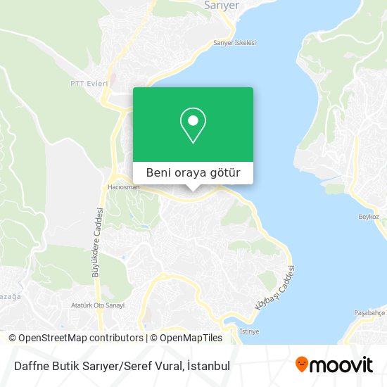 Daffne Butik Sarıyer / Seref Vural harita