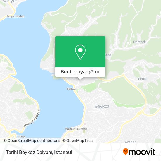 Tarihi Beykoz Dalyanı harita