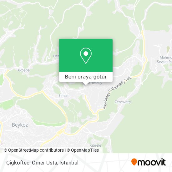 Çiğköfteci Ömer Usta harita