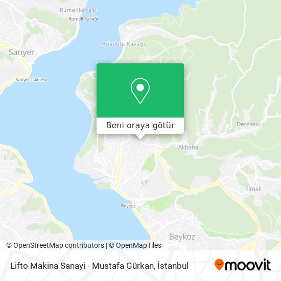Lifto Makina Sanayi - Mustafa Gürkan harita