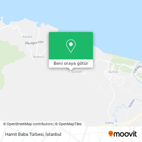 Hamit Baba Türbesi harita