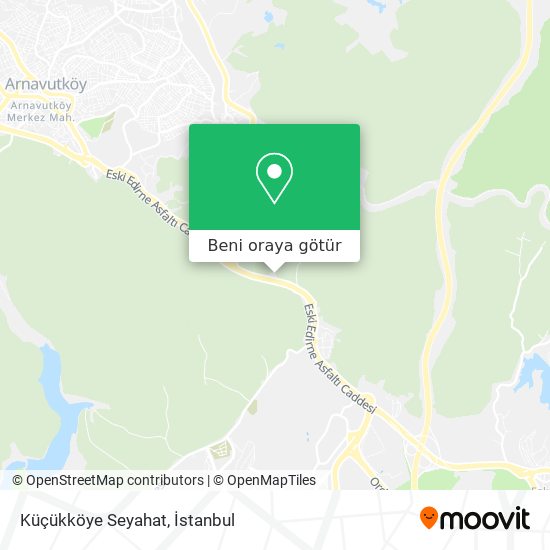 Küçükköye Seyahat harita