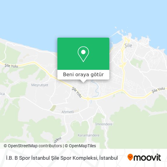 İ.B. B Spor İstanbul Şile Spor Kompleksi harita