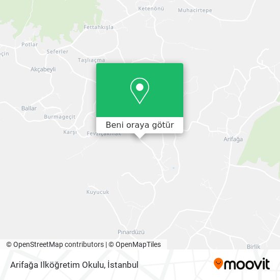 Arifağa Ilköğretim Okulu harita