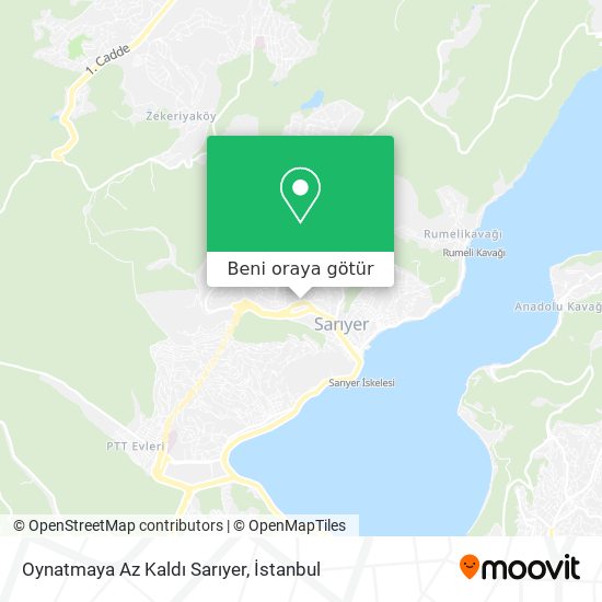 Oynatmaya Az Kaldı Sarıyer harita