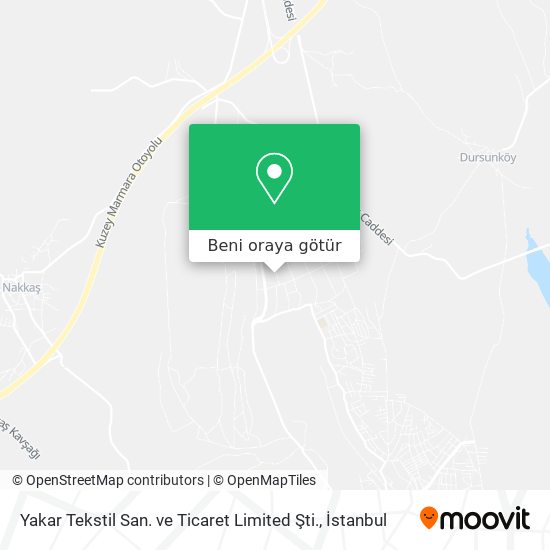 Yakar Tekstil San. ve Ticaret Limited Şti. harita