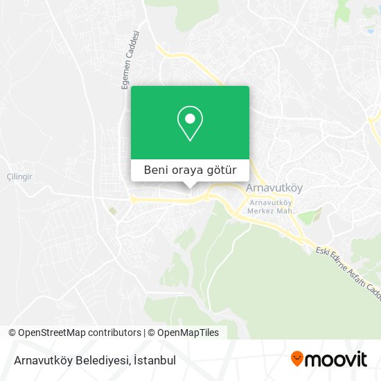 Arnavutköy Belediyesi harita