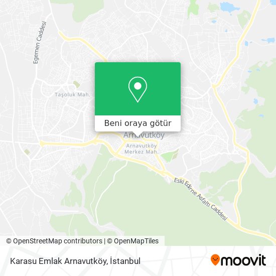 Karasu Emlak Arnavutköy harita