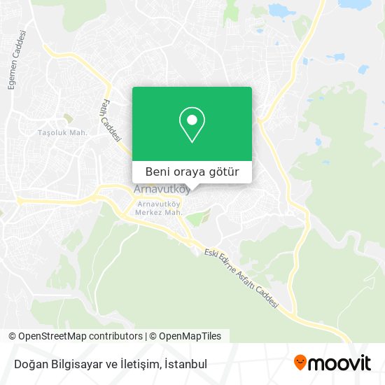 Doğan Bilgisayar ve İletişim harita