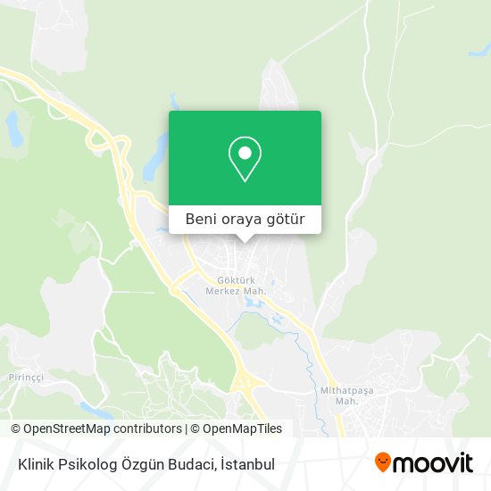 Klinik Psikolog Özgün Budaci harita