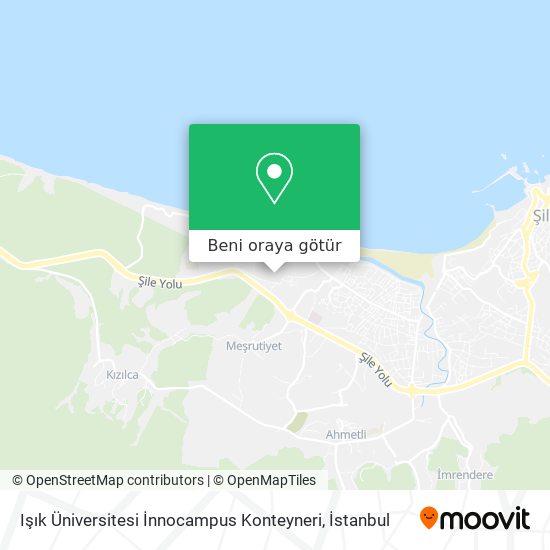 Işık Üniversitesi İnnocampus Konteyneri harita