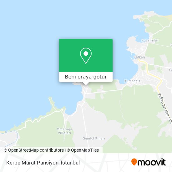 Kerpe Murat Pansiyon harita