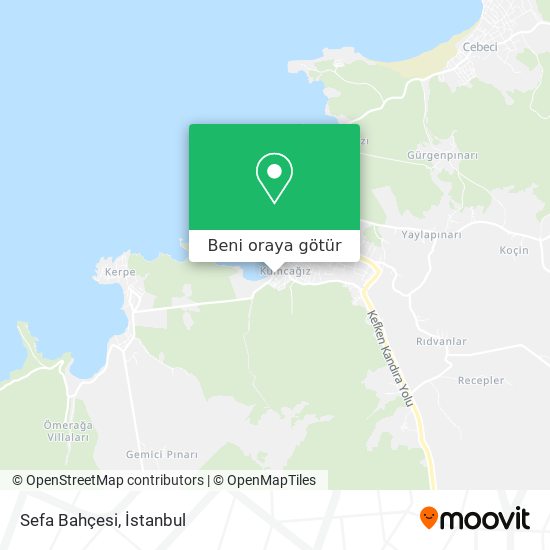 Sefa Bahçesi harita
