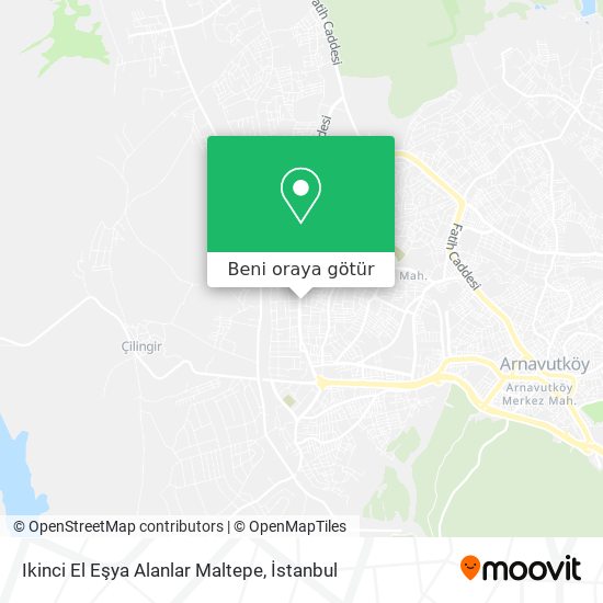 Ikinci El Eşya Alanlar Maltepe harita