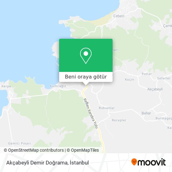 Akçabeyli Demir Doğrama harita