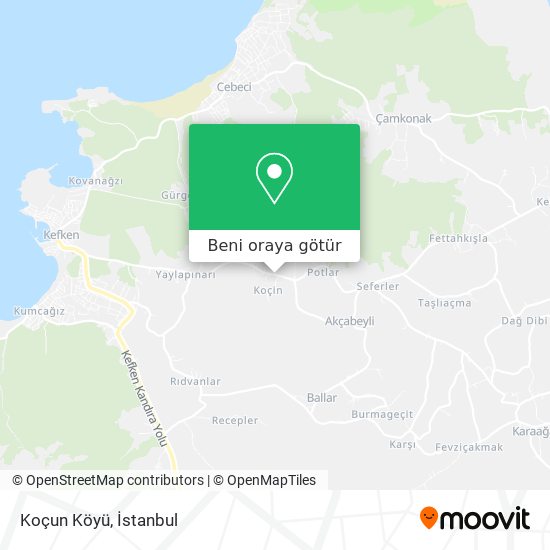 Koçun Köyü harita