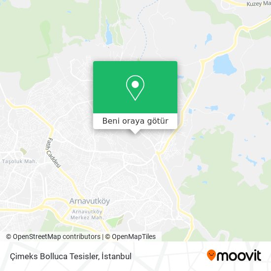 Çimeks Bolluca Tesisler harita