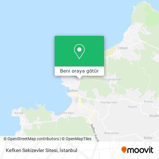 Kefken Sekizevler Sitesi harita