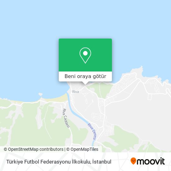 Türkiye Futbol Federasyonu İlkokulu harita